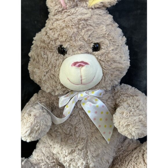 Kellytoy Brown Bunny Rabbit Plush Stuffed Animal Easter 20” Colorblock - Picture 4 of 11